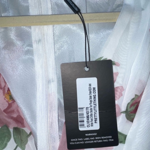 PLT never worn white floral dress. Size US 4 - Picture 4 of 4